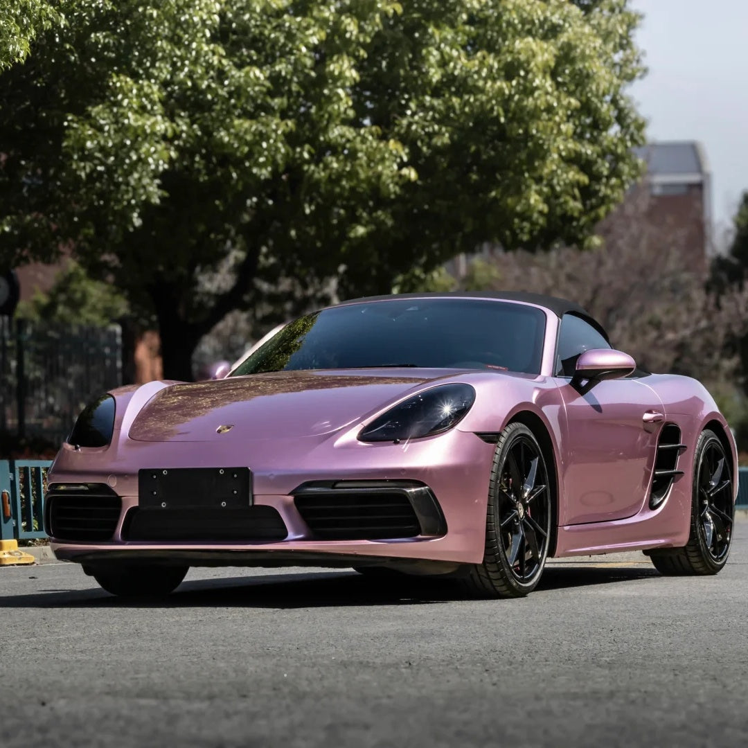 TPU Gloss Metallic Passion Pink Colored PPF Paint Protection Film product image 2 - Veloro paint protection film