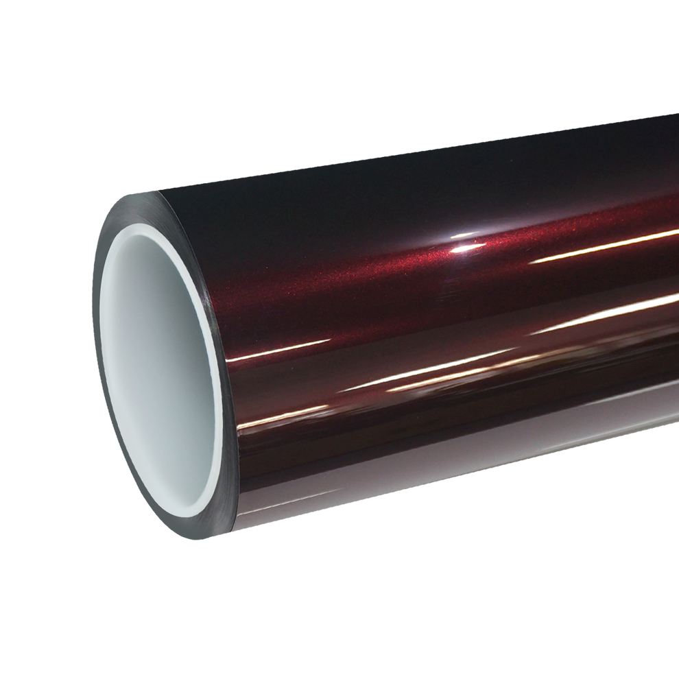TPU Gloss Metallic Plum Red Colored PPF Paint Protection Film