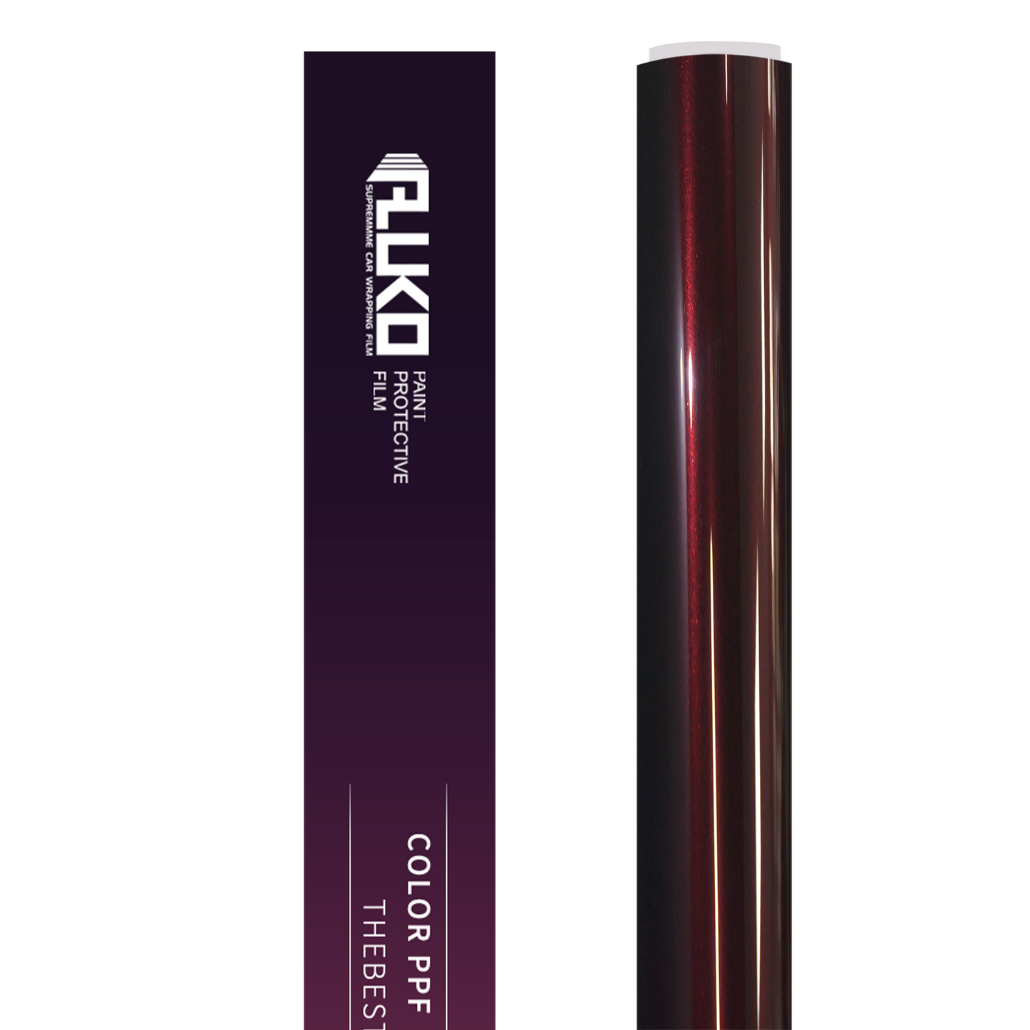 TPU Gloss Metallic Plum Red Colored PPF Paint Protection Film product image 2 - Veloro paint protection film