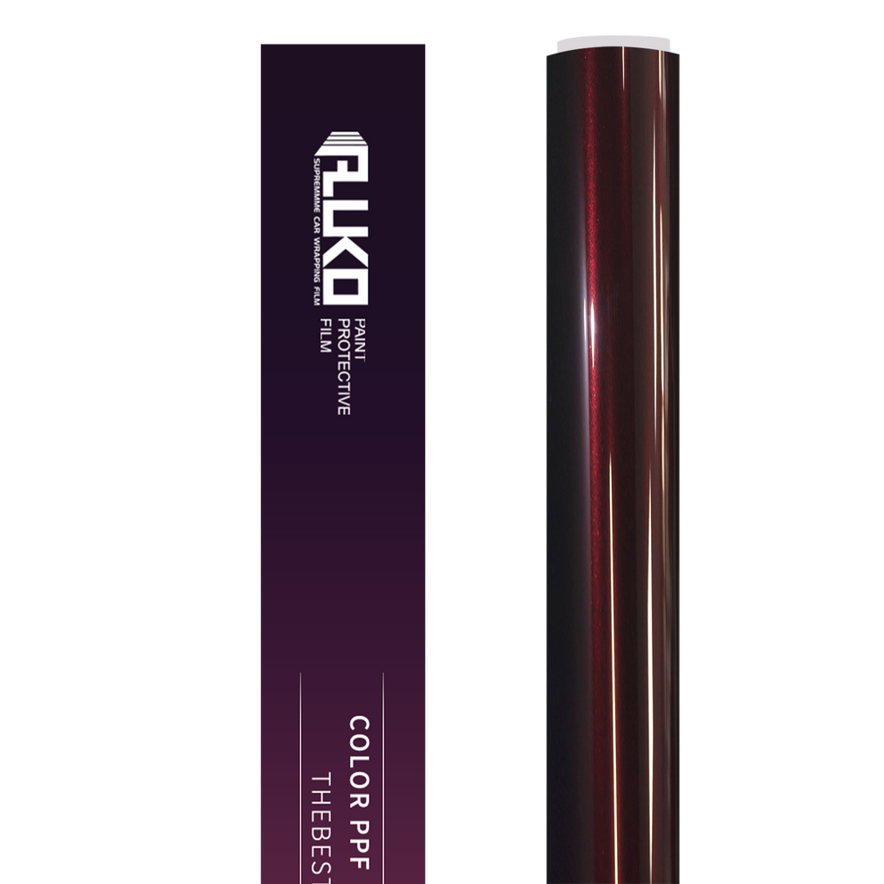TPU Gloss Metallic Plum Red Colored PPF Paint Protection Film product image 2 - Veloro paint protection film