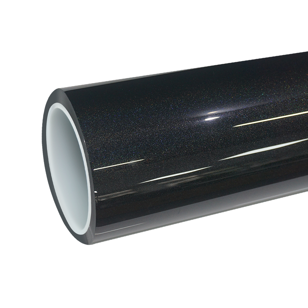TPU Gloss Metallic Rainbow Laser Black Color PPF Paint Protection Film