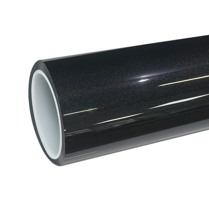 TPU Gloss Metallic Rainbow Laser Black Color PPF Paint Protection Film