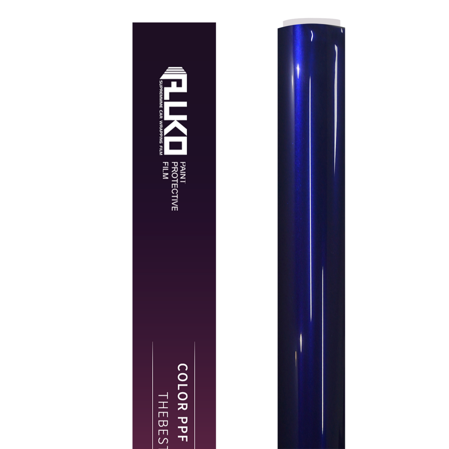 TPU Gloss Metallic Royal Blue Colored PPF Paint Protection Film product image 2 - Veloro paint protection film
