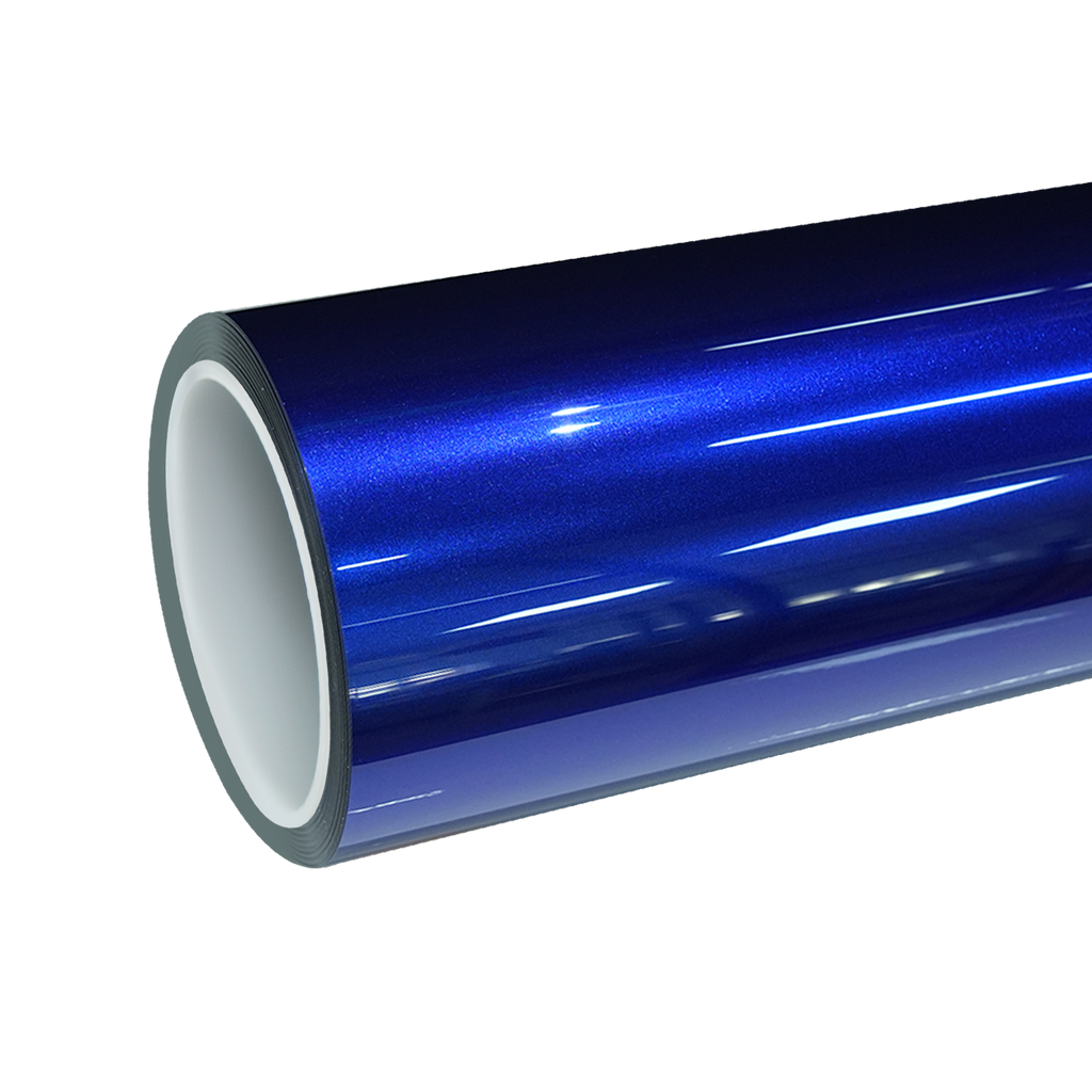 TPU Gloss Metallic Sapphire Blue Colored PPF Paint Protection Film