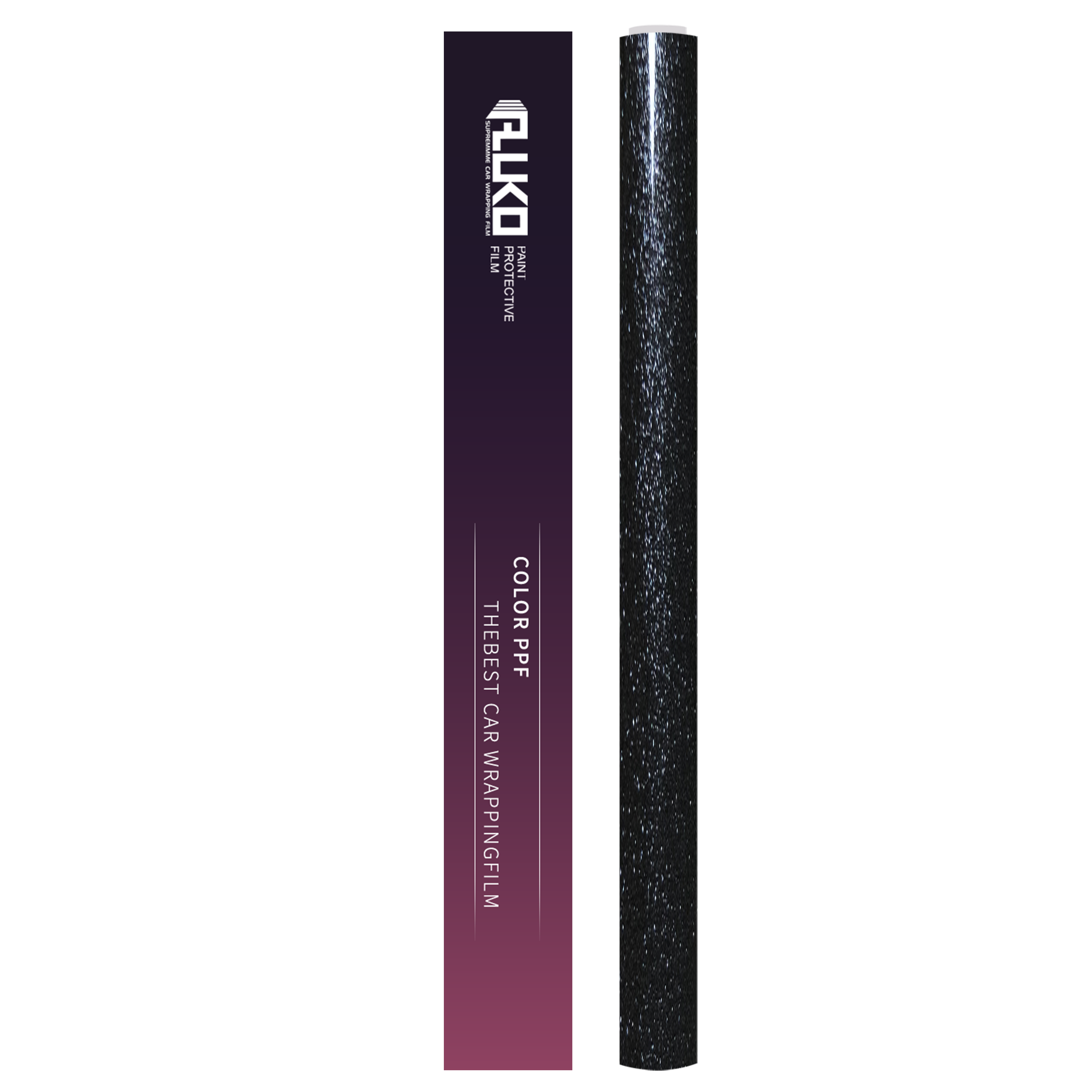 TPU Gloss Metallic Sparkle Glitter Black Colored PPF Paint Protection Film product image 3 - Veloro paint protection