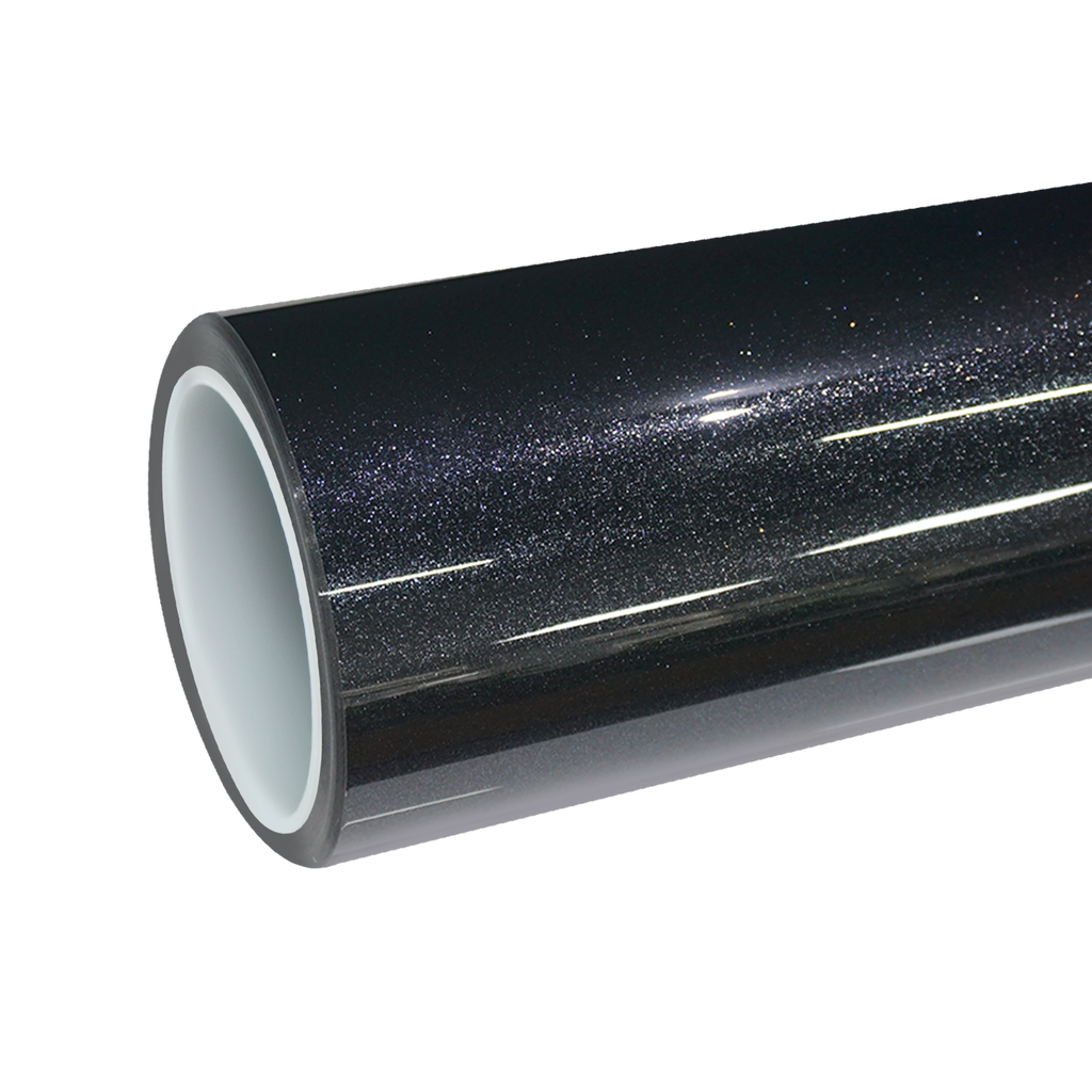 TPU Gloss Metallic Sparkle Glitter Black Colored PPF Paint Protection Film