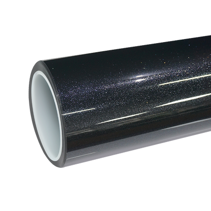 TPU Gloss Metallic Sparkle Glitter Black Colored PPF Paint Protection Film
