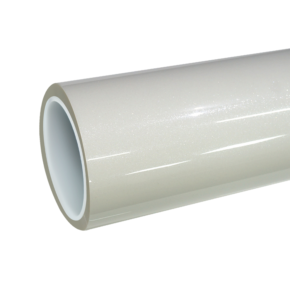 TPU Gloss Metallic Sparkle Glitter White Colored PPF Paint Protection Film