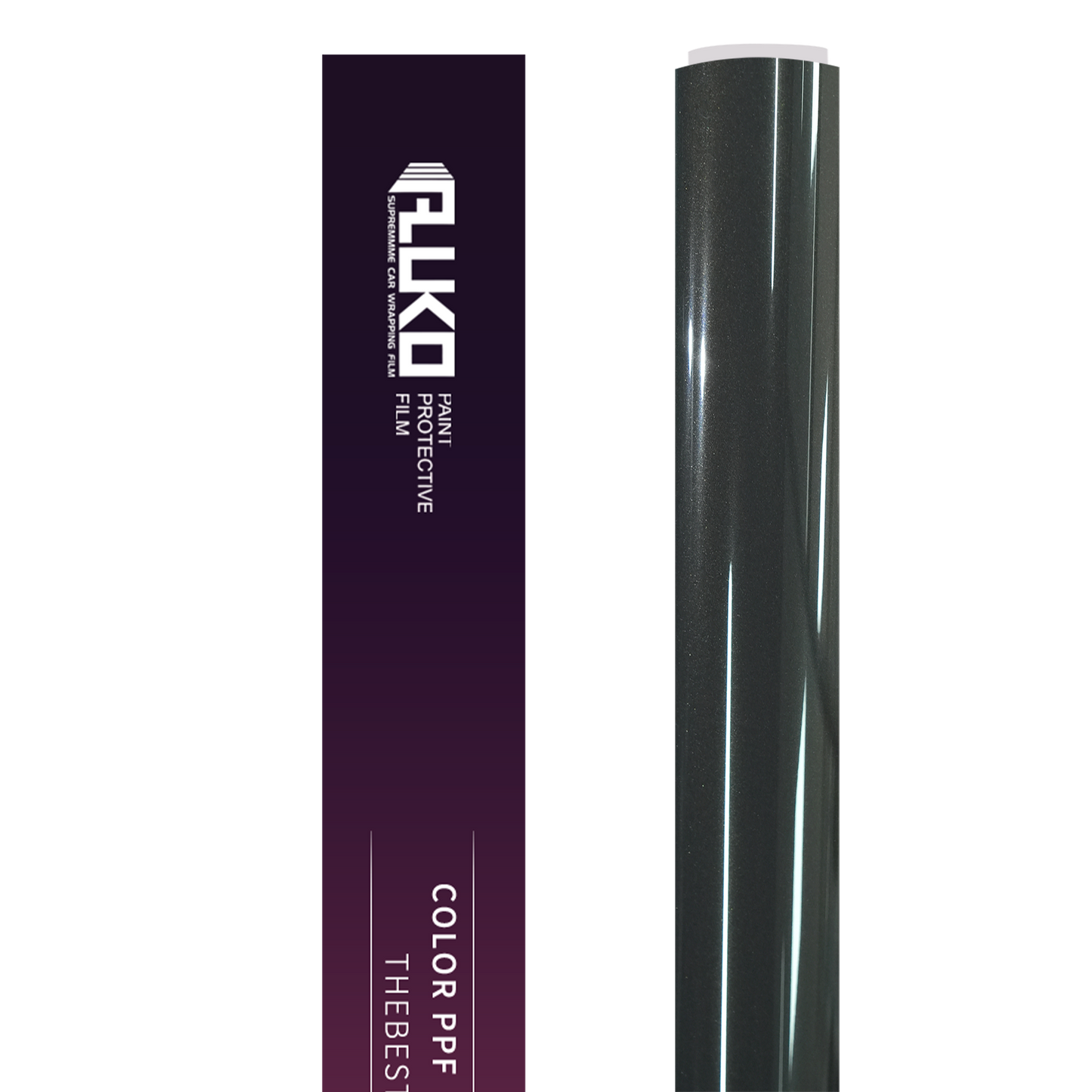 TPU Gloss Metallic Tourmaline Grey Colored PPF Paint Protection Film product image 2 - Veloro paint protection film