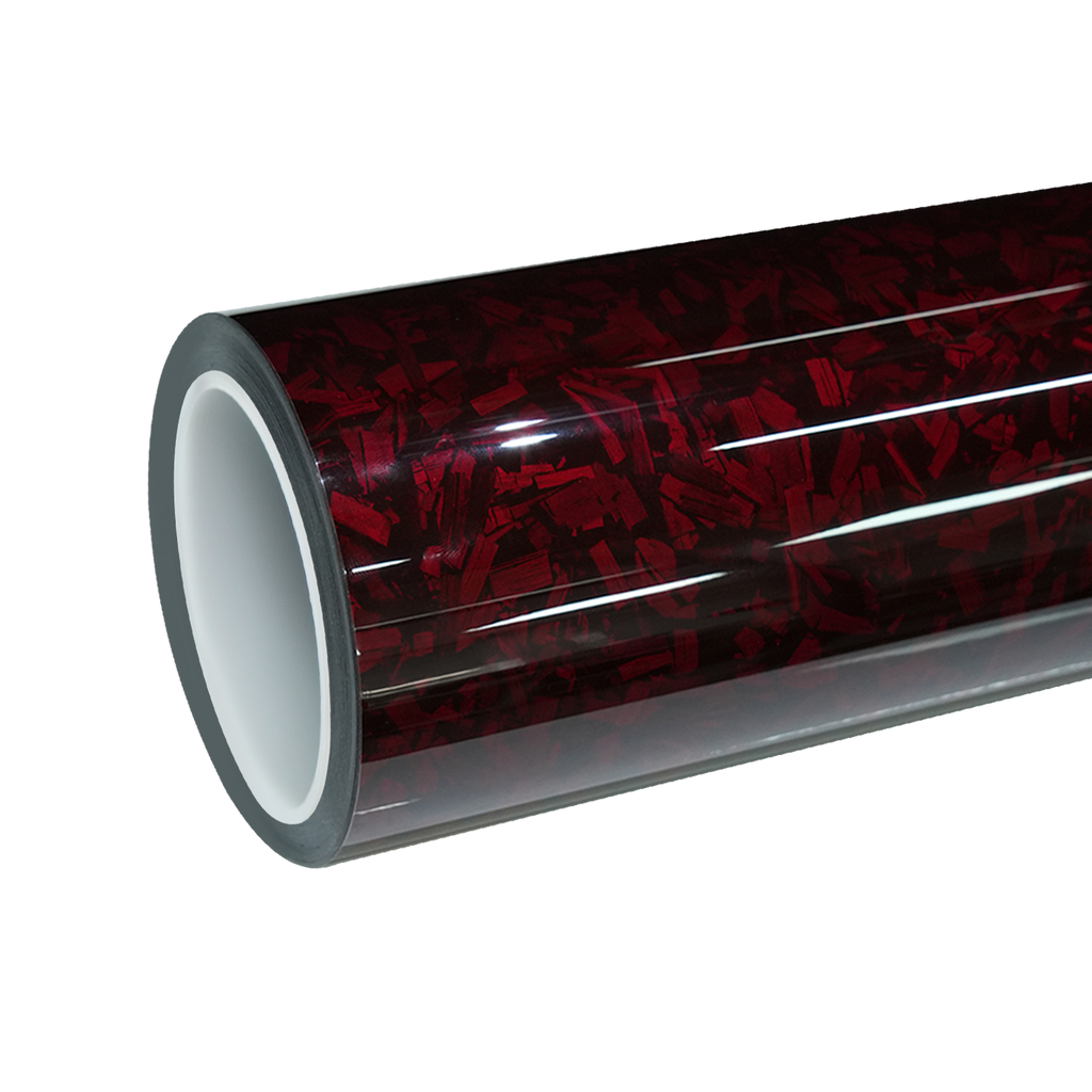 TPU Gloss Red Forged Carbon PPF Paint Protection Film