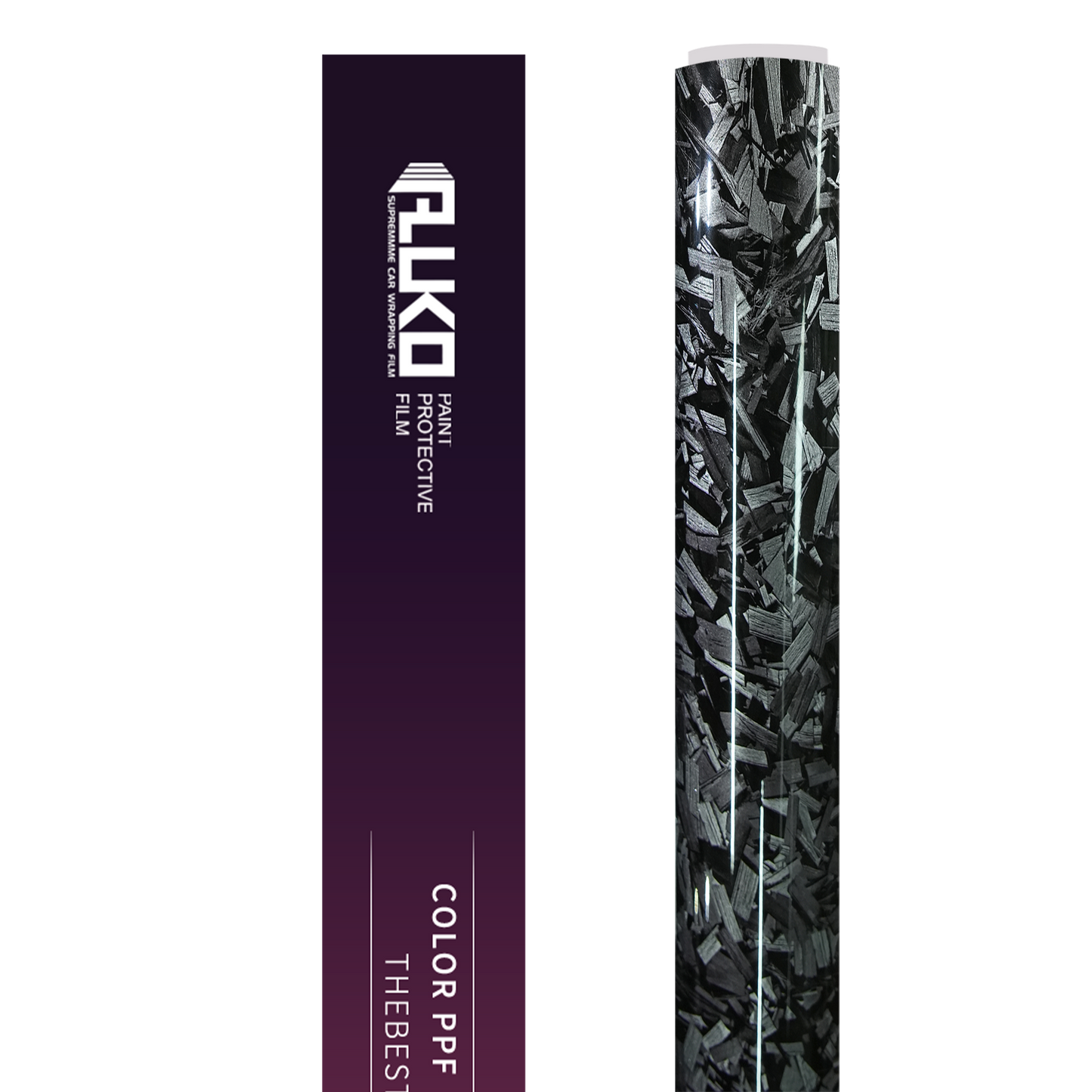 TPU Gloss Silver Forged Carbon Fiber Color PPF Paint Protection Film product image 2 - Veloro paint protection film