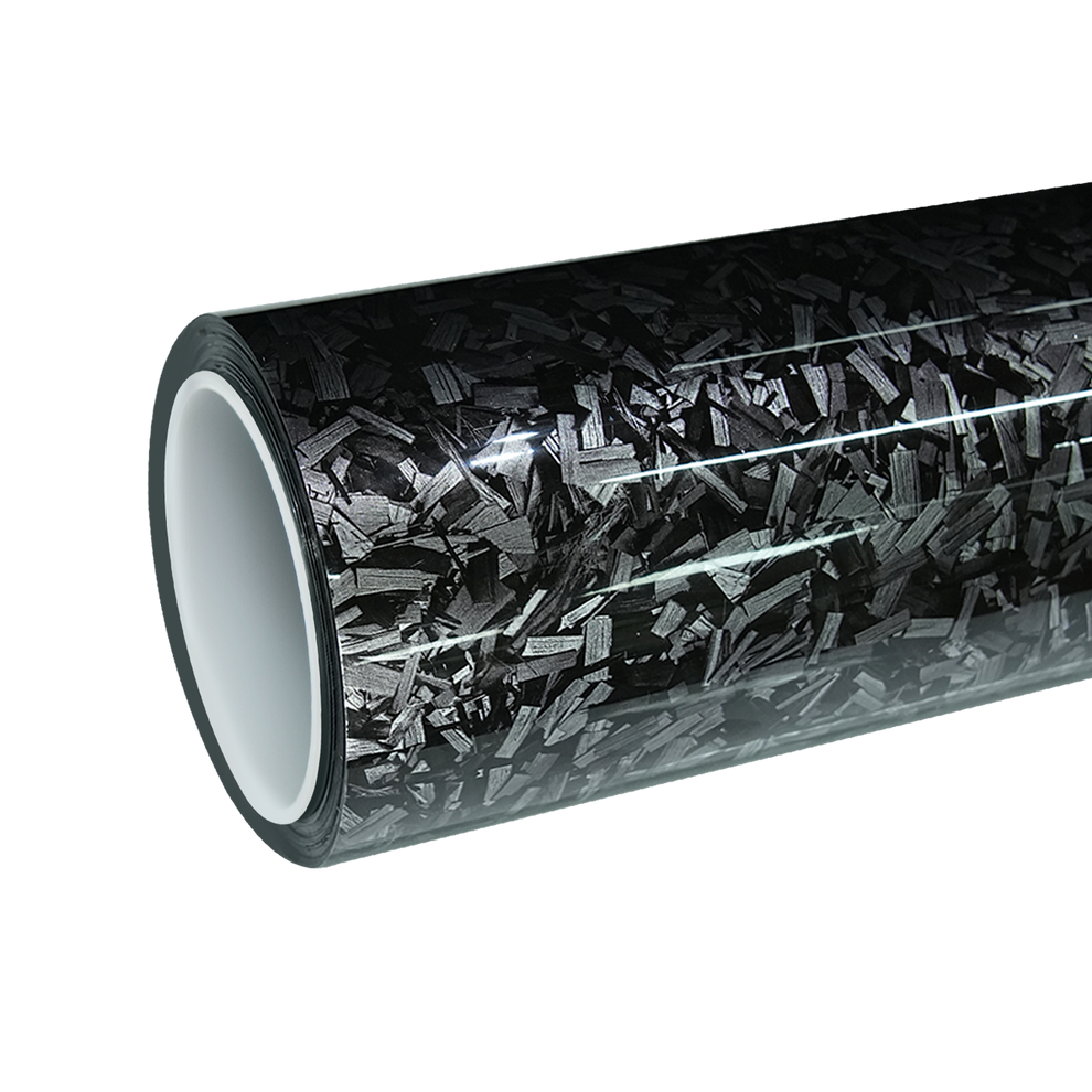 TPU Gloss Silver Forged Carbon Fiber Color PPF Paint Protection Film