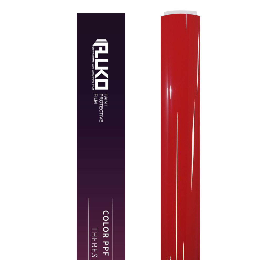 TPU Gloss Strawberry Red Colored PPF Paint Protection Film product image 2 - Veloro paint protection film