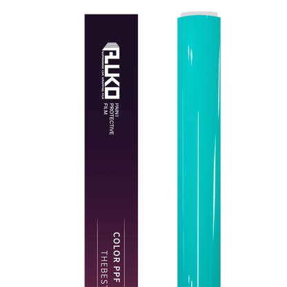 TPU Gloss Turquoise Blue Colored PPF Paint Protection Film product image 2 - Veloro paint protection film