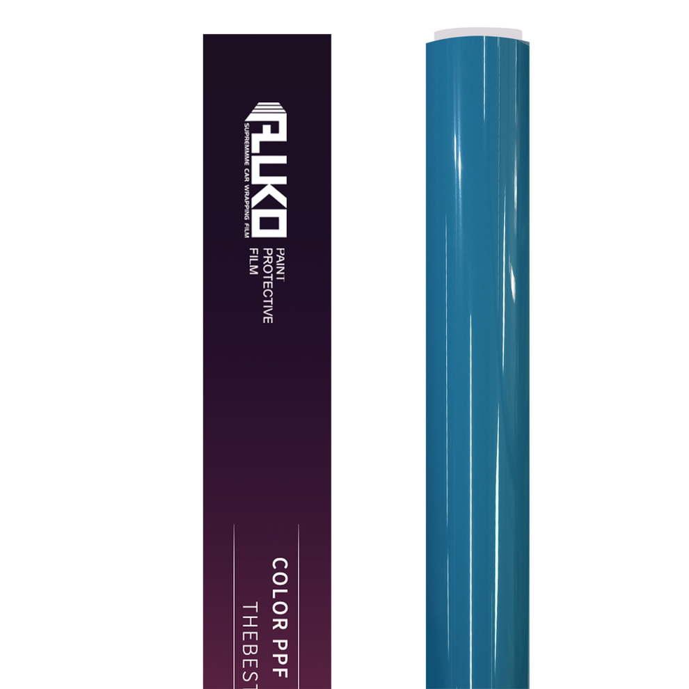 TPU Gloss Tuscany Blue Colored PPF Paint Protection Film product image 3 - Veloro paint protection film