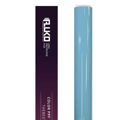 TPU Glossy Baby Blue Colored PPF Paint Protection Film product image 3 - Veloro paint protection film