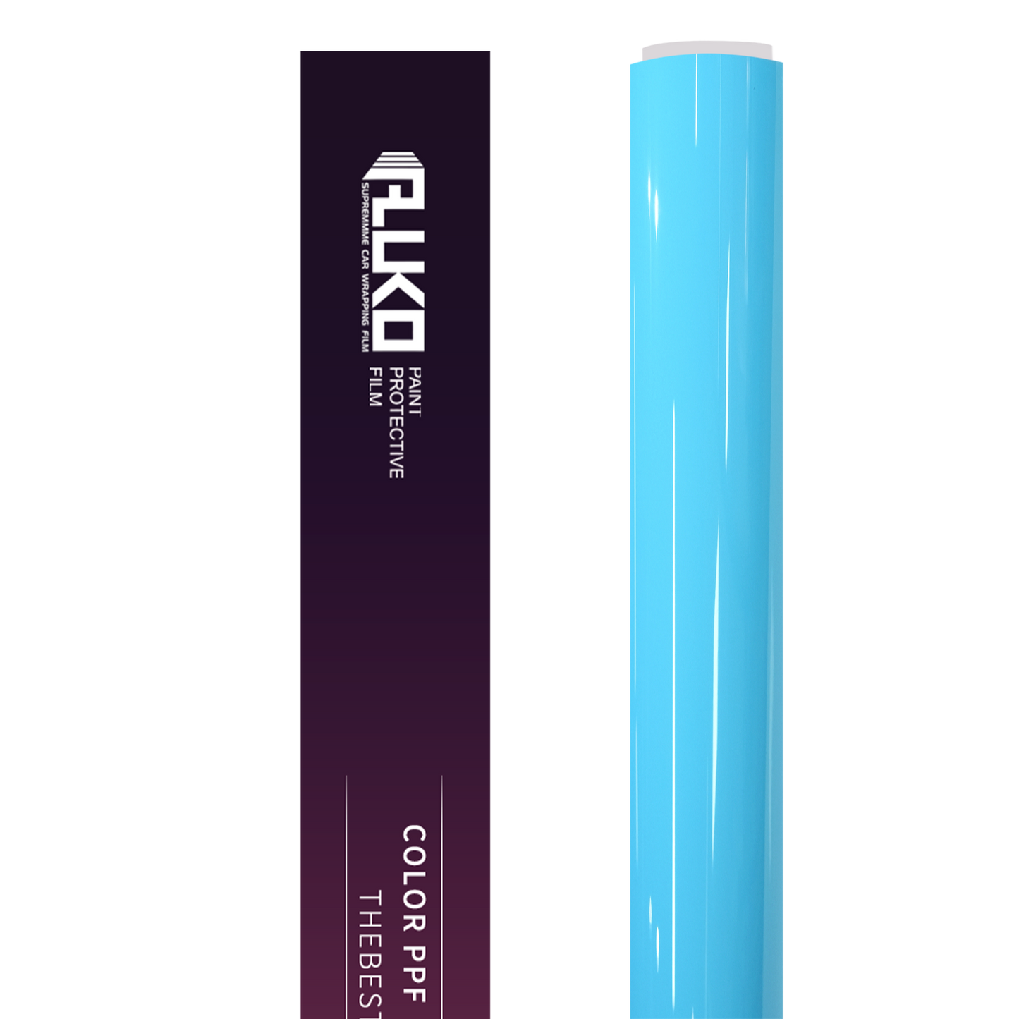TPU Glossy Light Sky Blue Colored PPF Paint Protection Film product image 2 - Veloro paint protection film