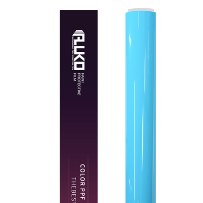 TPU Glossy Light Sky Blue Colored PPF Paint Protection Film product image 2 - Veloro paint protection film
