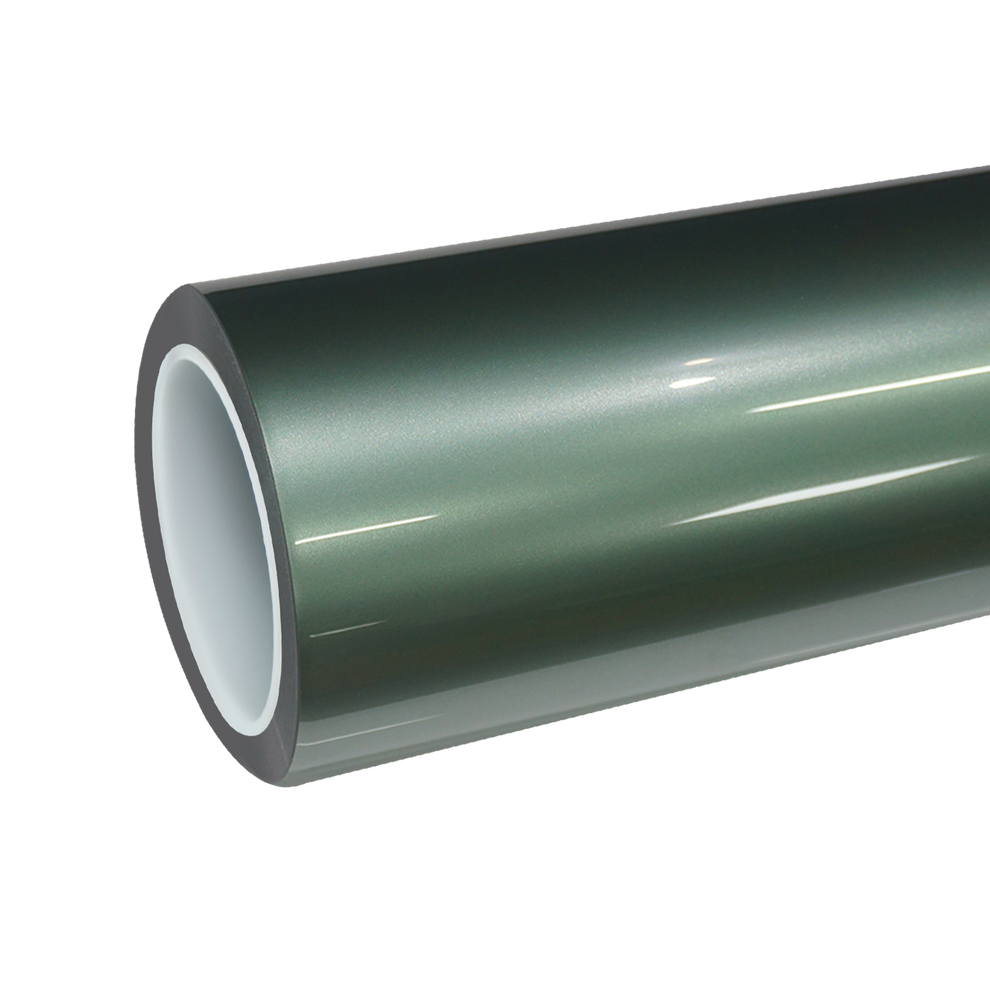 TPU Glossy Metallic Francesca Green Colored PPF Paint Protection Film