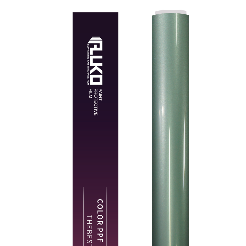 TPU Glossy Metallic Francesca Green Colored PPF Paint Protection Film product image 3 - Veloro paint protection film