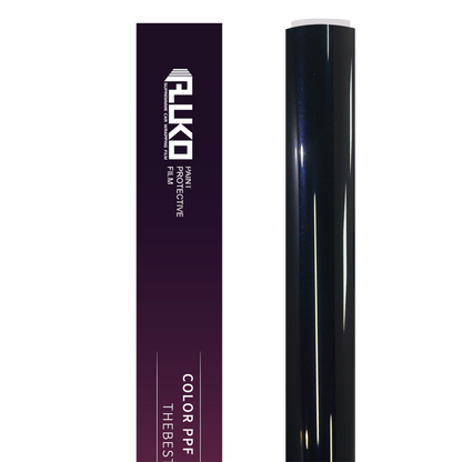 TPU Glossy Metallic Glitter Black Blue Colored PPF Paint Protection Film product image 2 - Veloro paint protection film