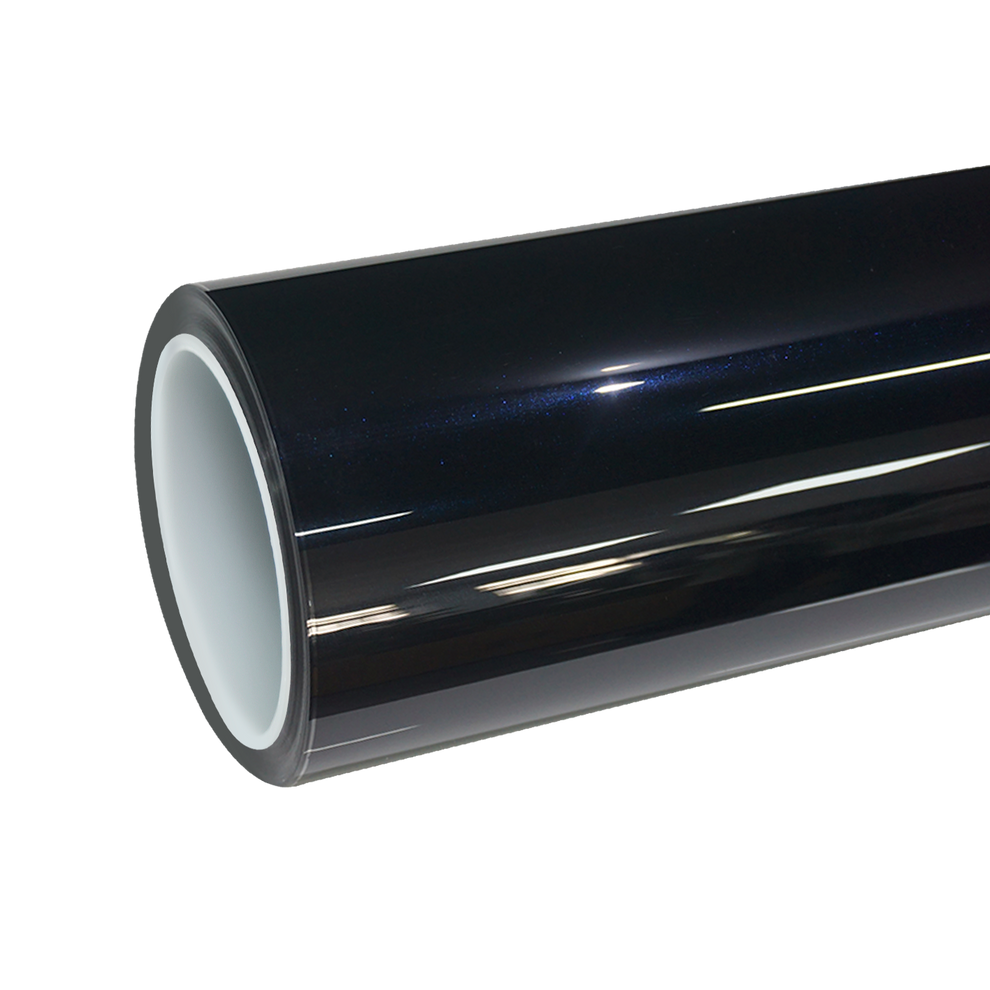 TPU Glossy Metallic Glitter Black Blue Colored PPF Paint Protection Film