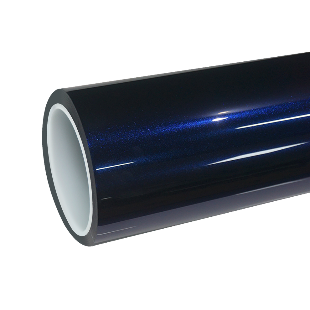TPU Glossy Metallic Tanzanite Blue Colored PPF Paint Protection Film