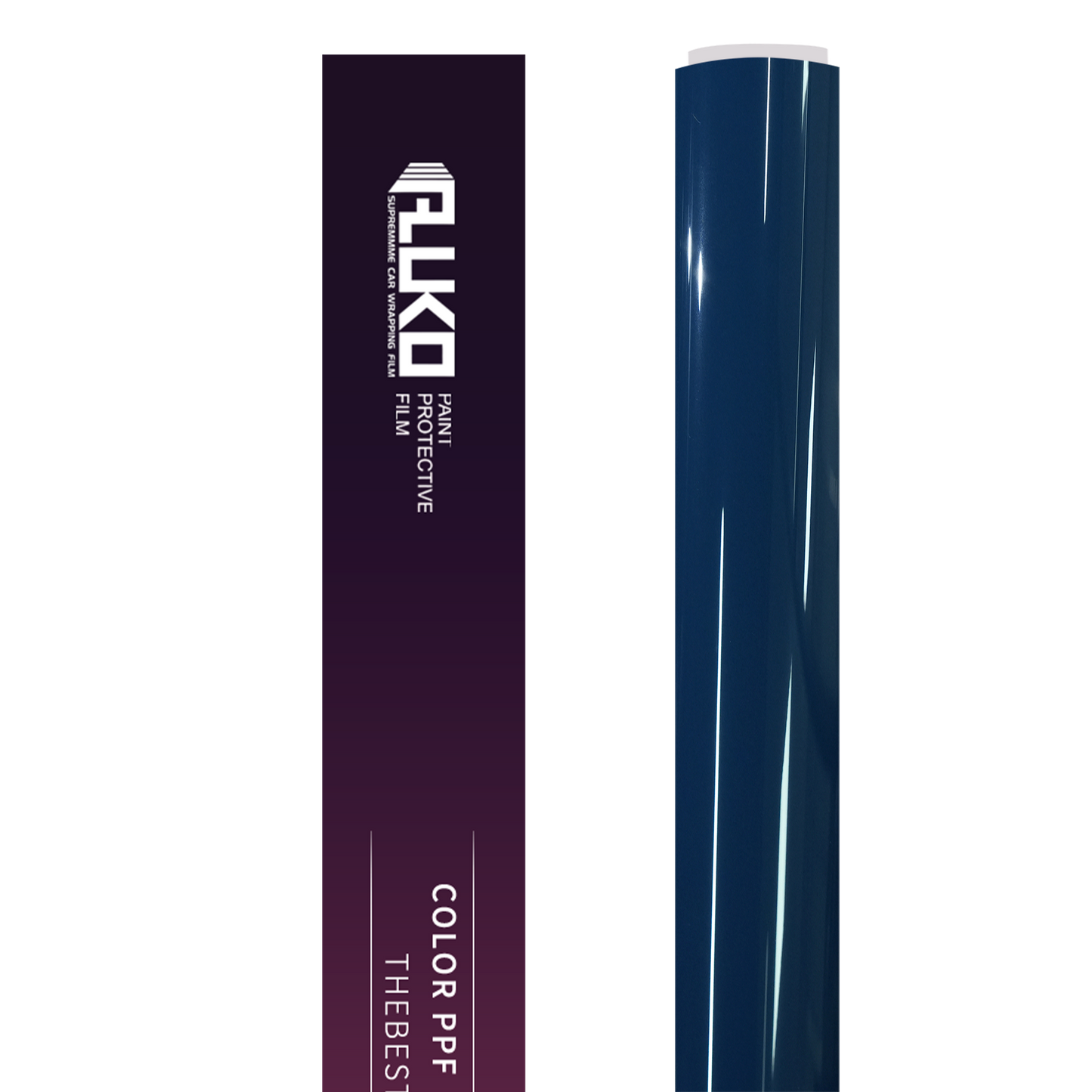 TPU Glossy Neptuen Blue Colored PPF Paint Protection Film product image 3 - Veloro paint protection film