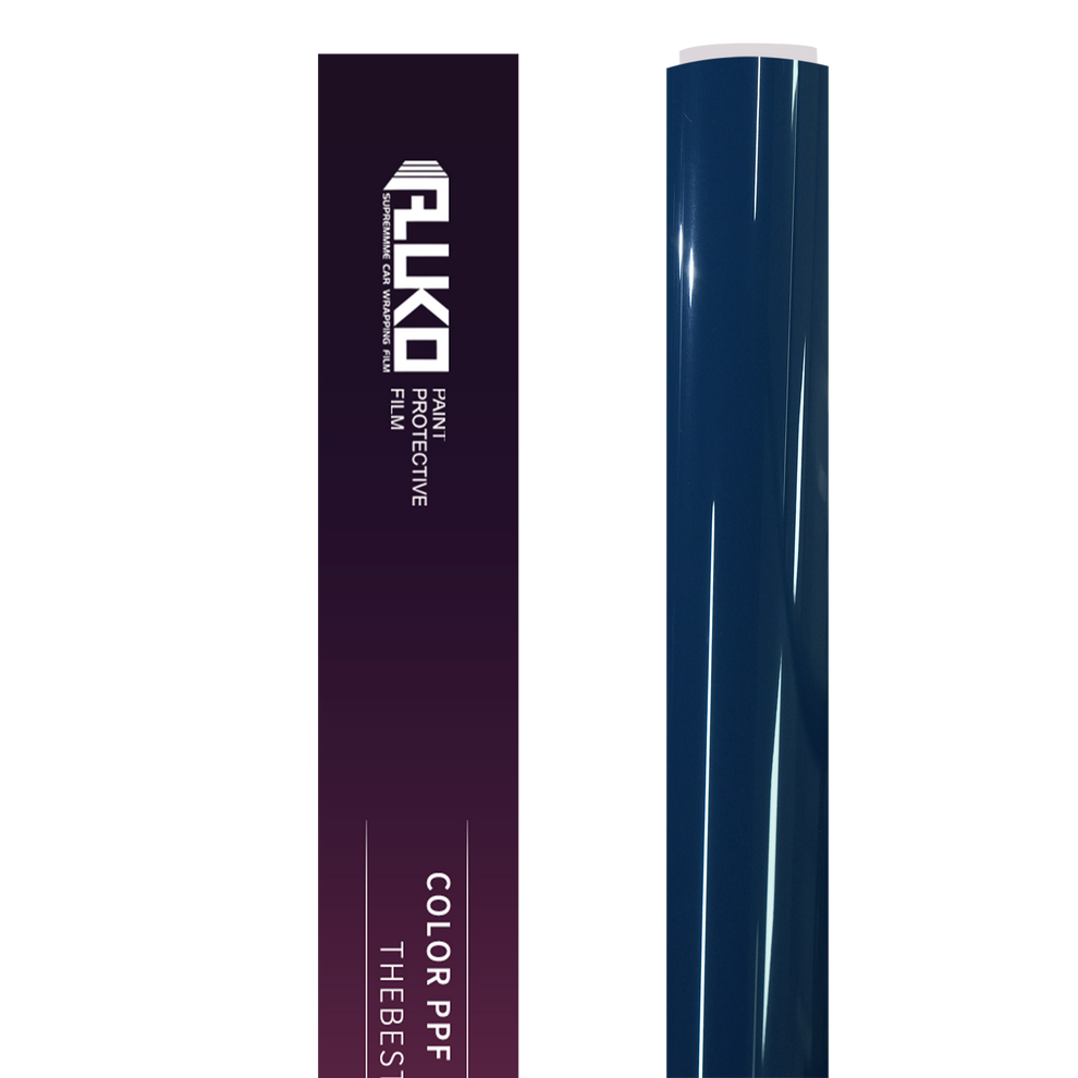 TPU Glossy Neptuen Blue Colored PPF Paint Protection Film product image 3 - Veloro paint protection film