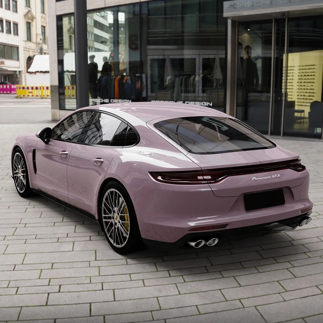 TPU Glossy Rose Latte Pink Colored PPF Paint Protection Film product image 2 - Veloro paint protection film