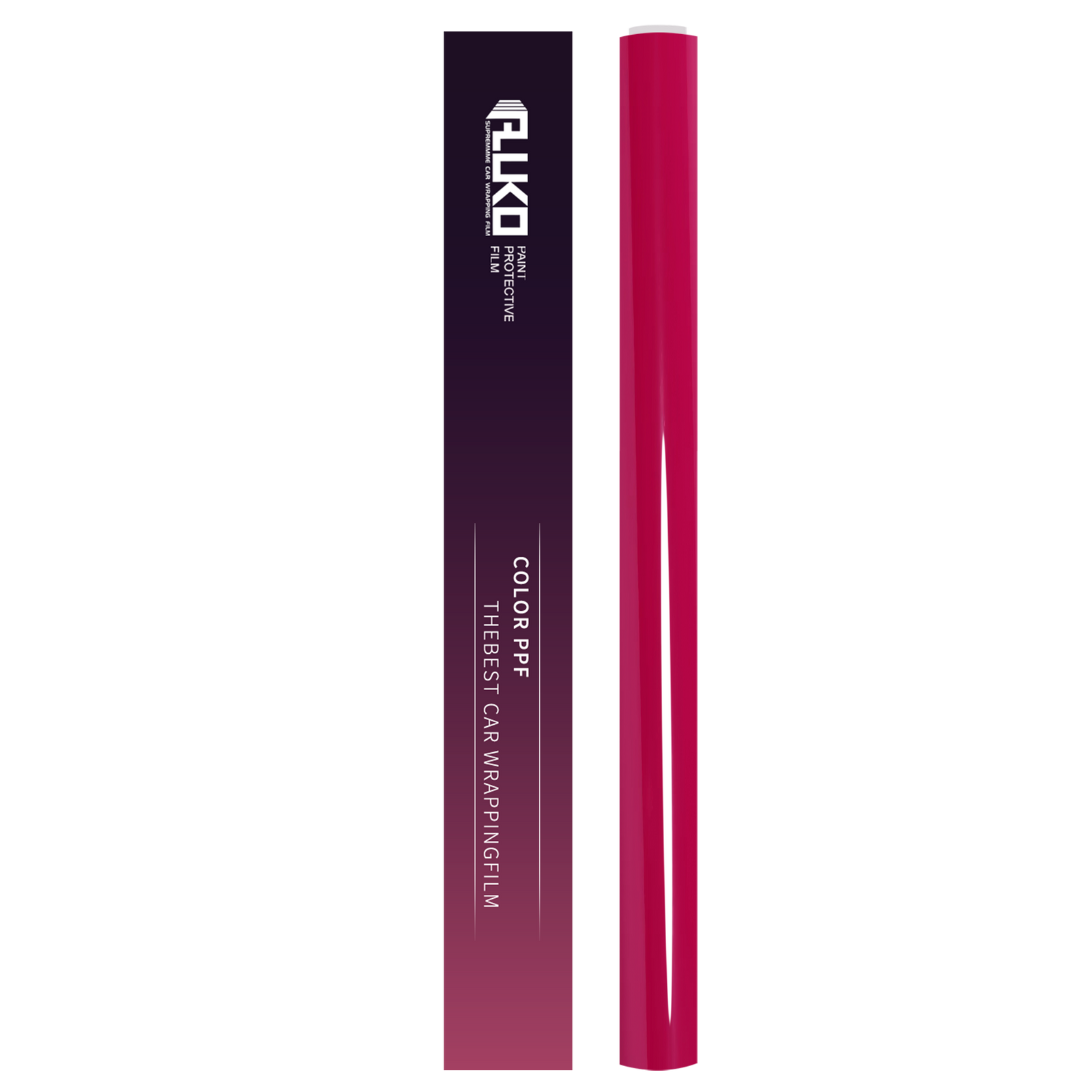 TPU Glossy Rose Red Colored PPF Paint Protection Film product image 4 - Veloro paint protection film