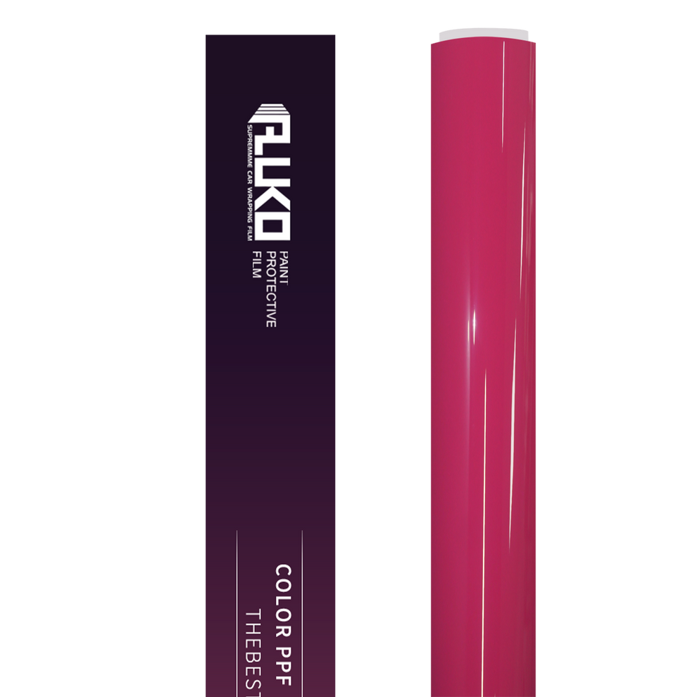 TPU Glossy Rose Red Colored PPF Paint Protection Film product image 3 - Veloro paint protection film