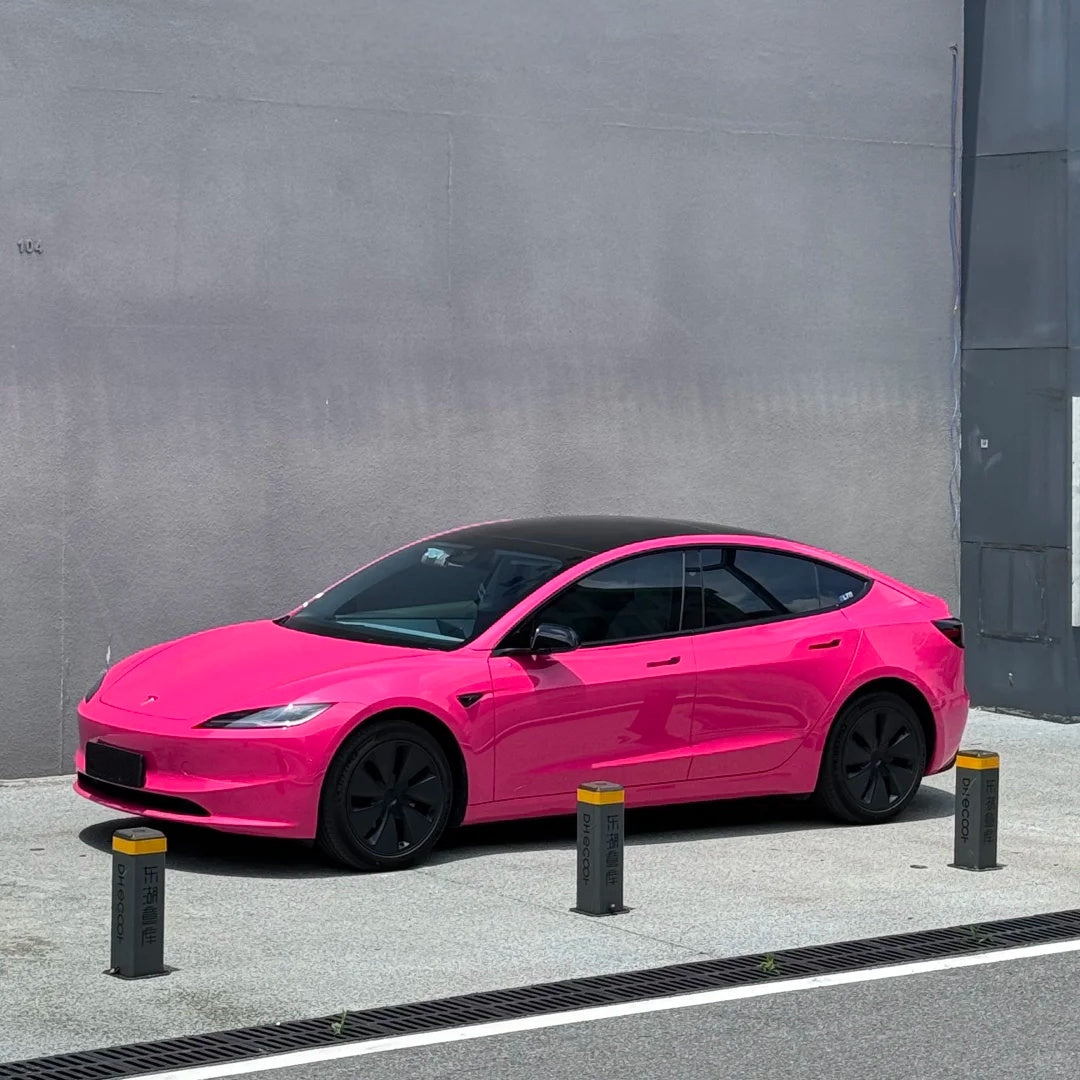 TPU Glossy Rose Red Colored PPF Paint Protection Film product image 2 - Veloro paint protection film