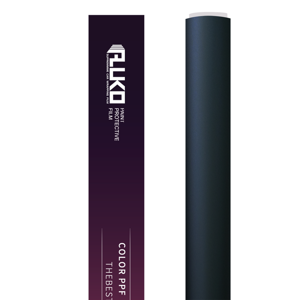 TPU Matte Black Phantom Blue Colored PPF Paint Protection Film product image 2 - Veloro paint protection film
