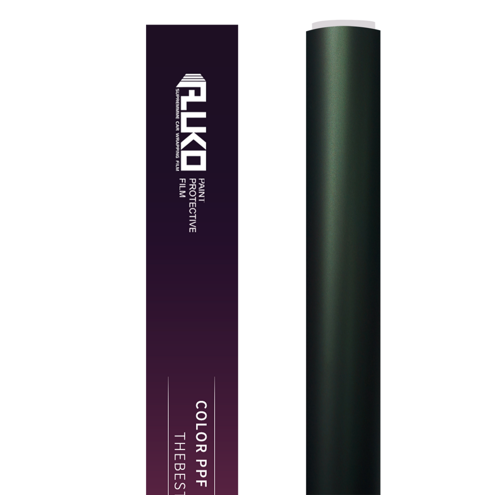 TPU Matte Ghost Metallic Dark Green Colored PPF Paint Protection Film product image 3 - Veloro paint protection film