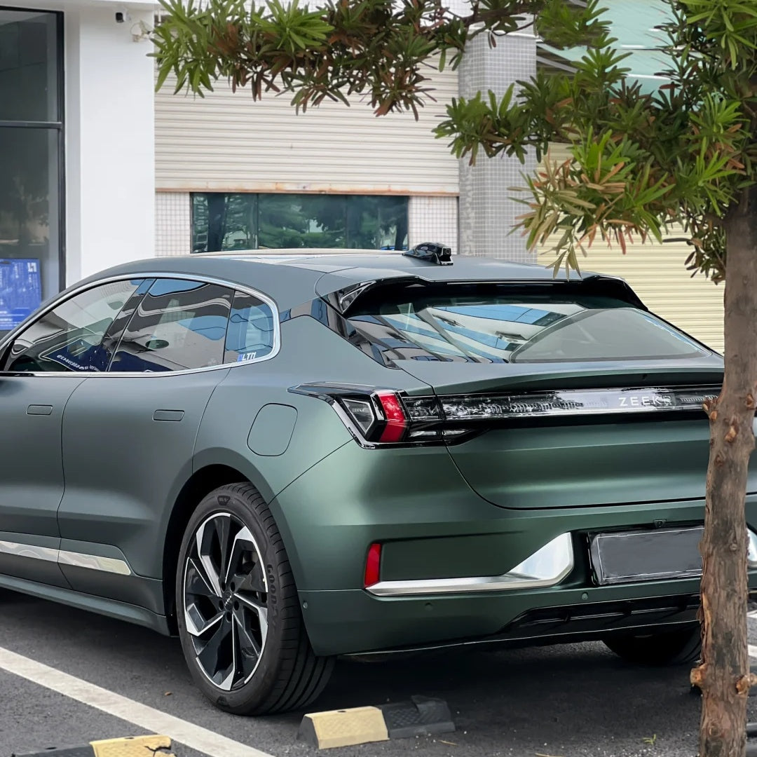 TPU Matte Ghost Metallic Dark Green Colored PPF Paint Protection Film product image 2 - Veloro paint protection film