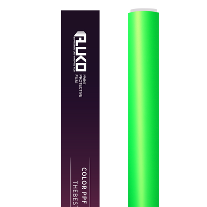 TPU Metallic Satin Flame Green Colored PPF Paint Protection Film product image 2 - Veloro paint protection film