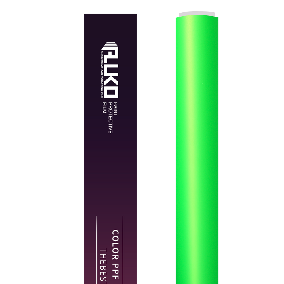 TPU Metallic Satin Flame Green Colored PPF Paint Protection Film product image 2 - Veloro paint protection film