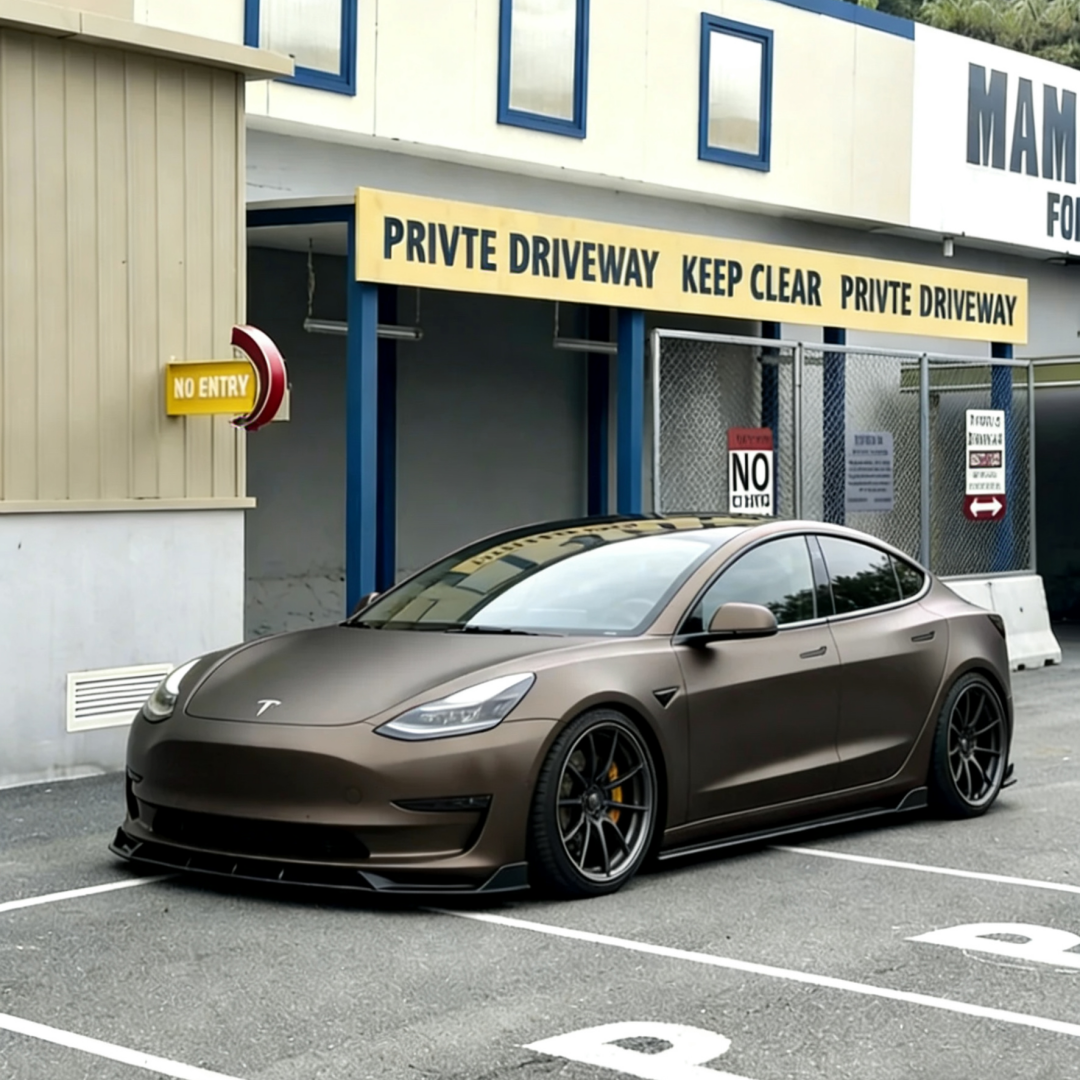 TPU Matte Magic Flame Shadow Brown Colored PPF Paint Protection Film product image 2 - Veloro paint protection film
