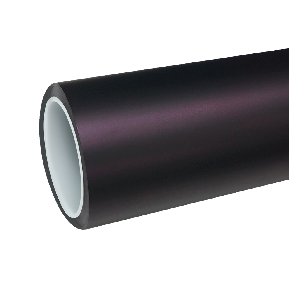 TPU Matte Metallic Black Purple Colored PPF Paint Protection Film