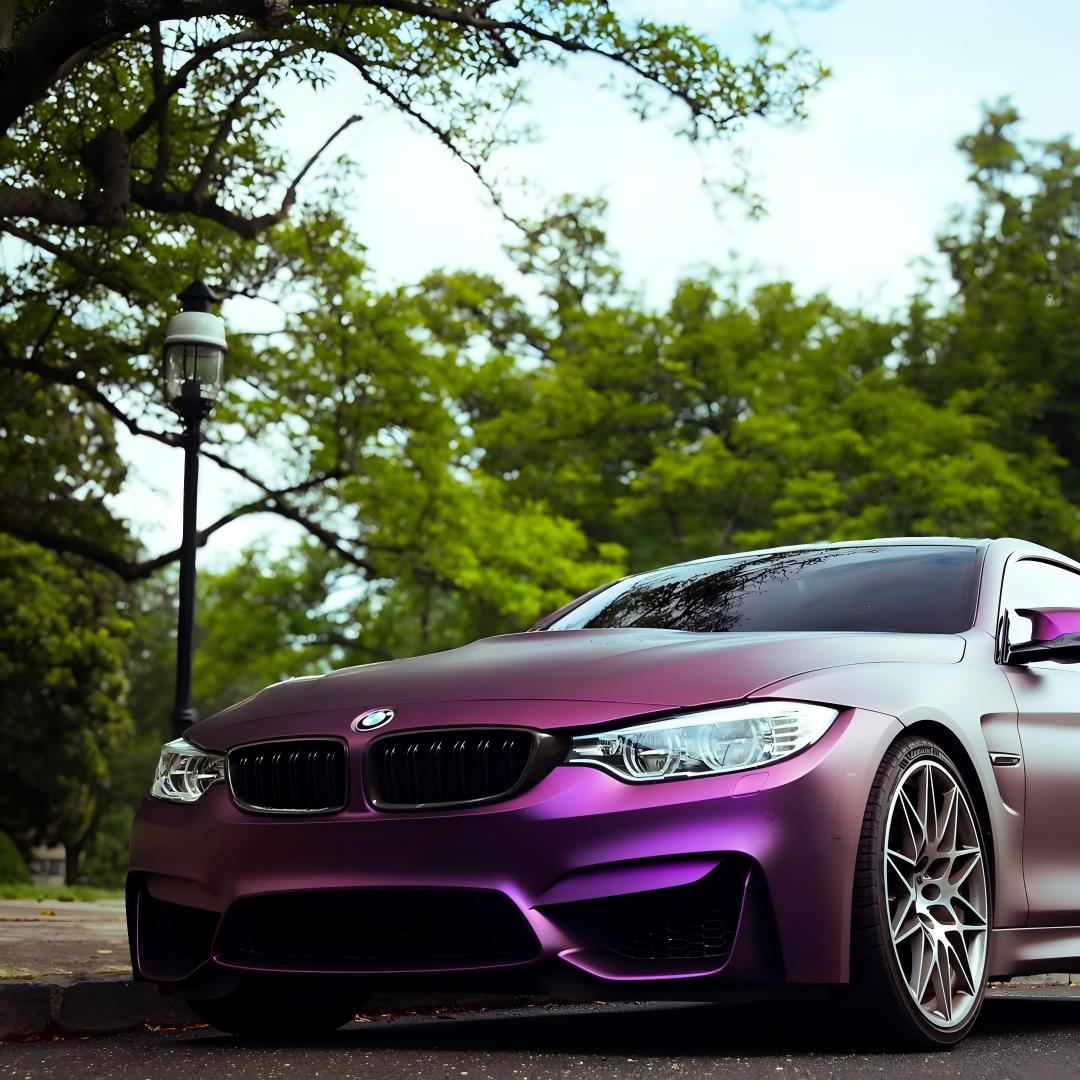 TPU Satin Russian Violet Purple Colored PPF Paint Protection Film product image 7 - Veloro paint protection film