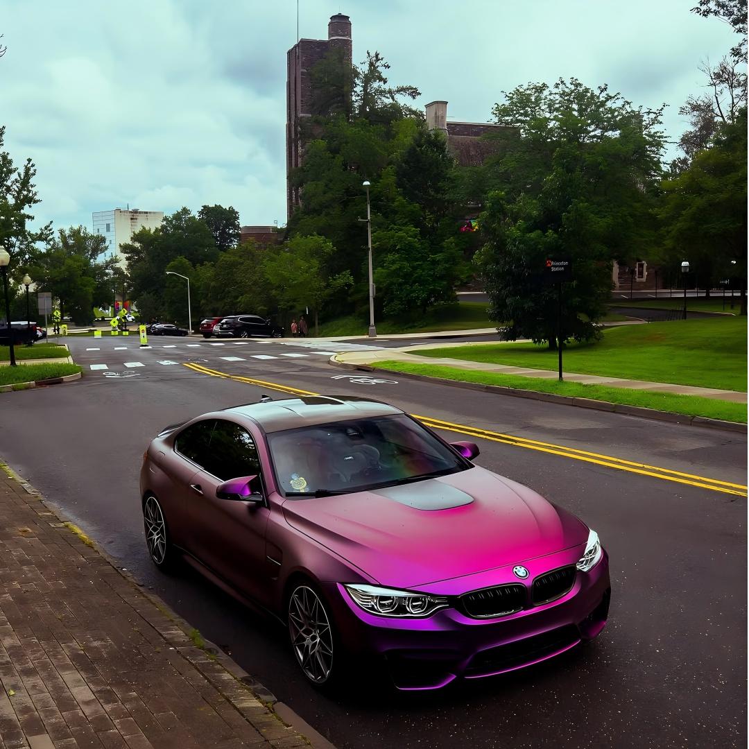 TPU Satin Russian Violet Purple Colored PPF Paint Protection Film product image 10 - Veloro paint protection film