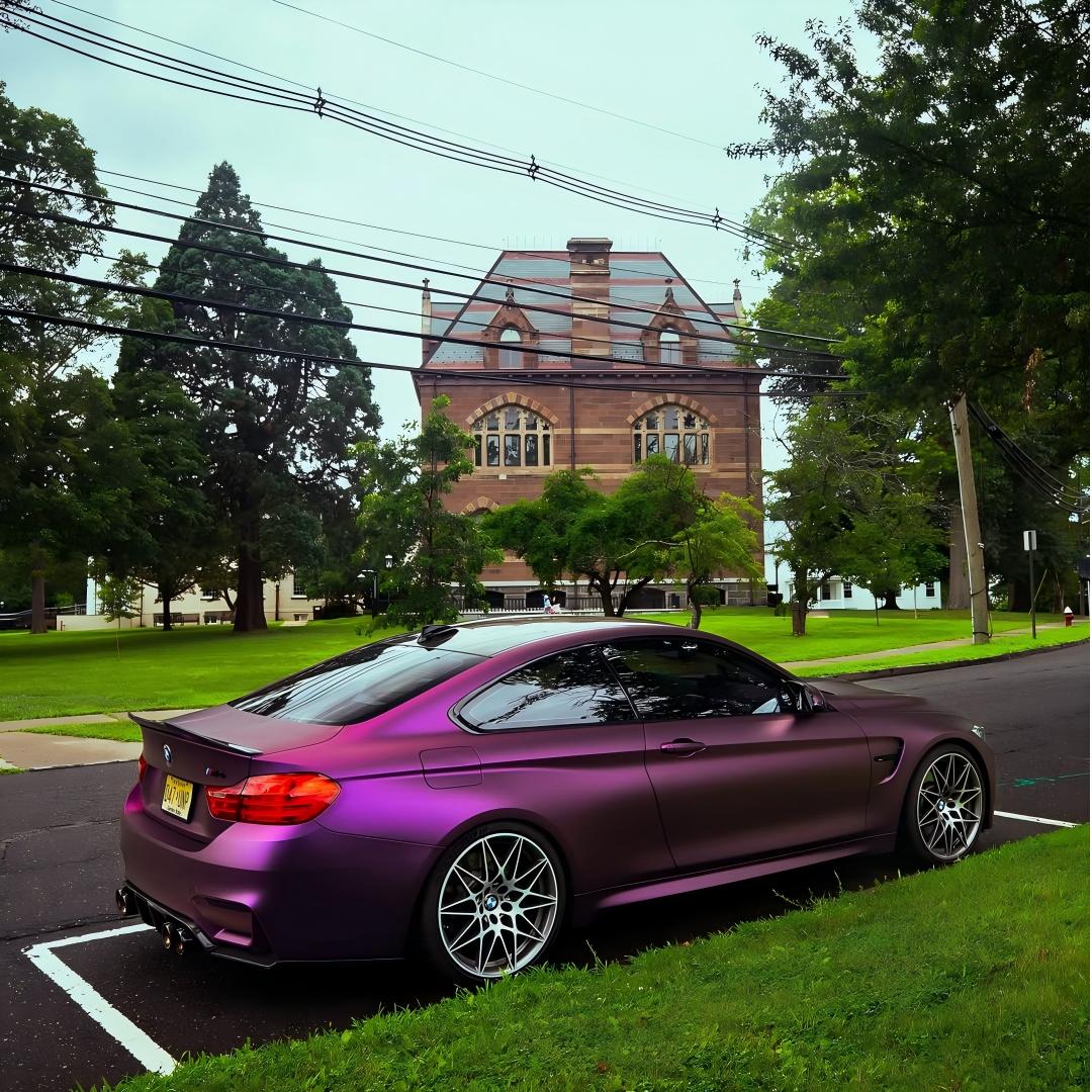 TPU Satin Russian Violet Purple Colored PPF Paint Protection Film product image 8 - Veloro paint protection film