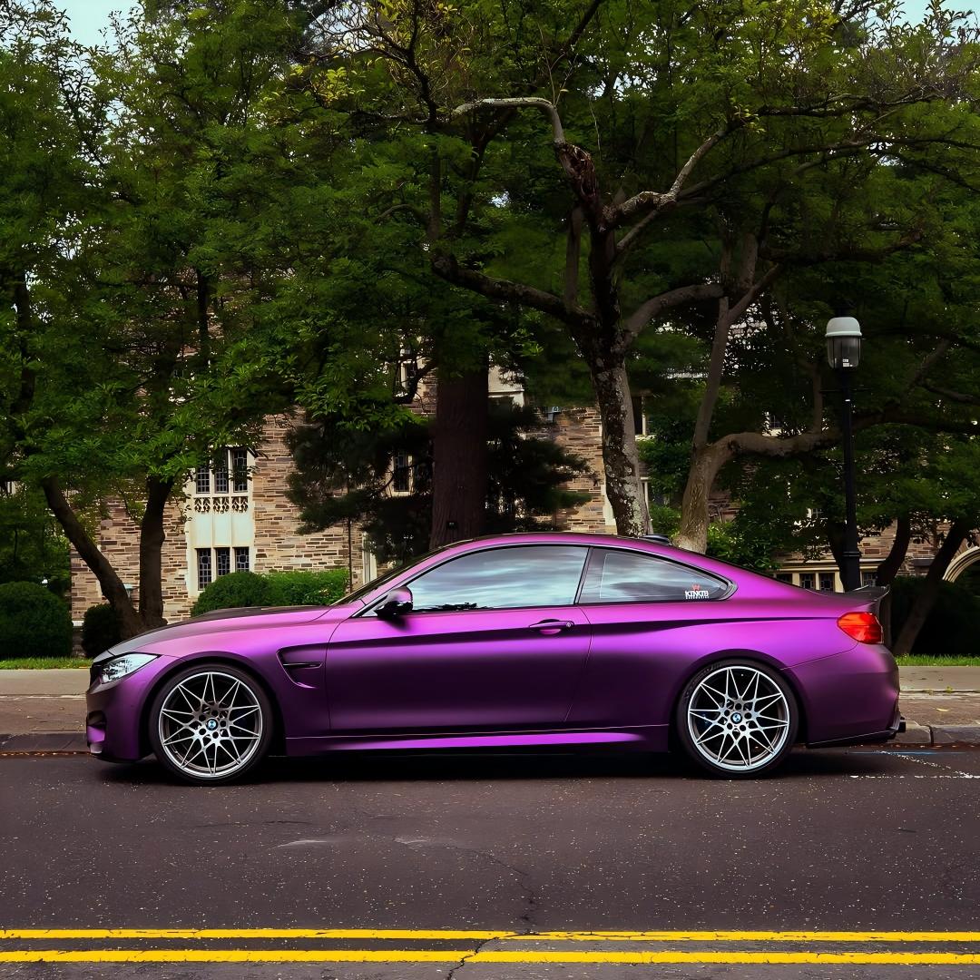 TPU Satin Russian Violet Purple Colored PPF Paint Protection Film product image 11 - Veloro paint protection film
