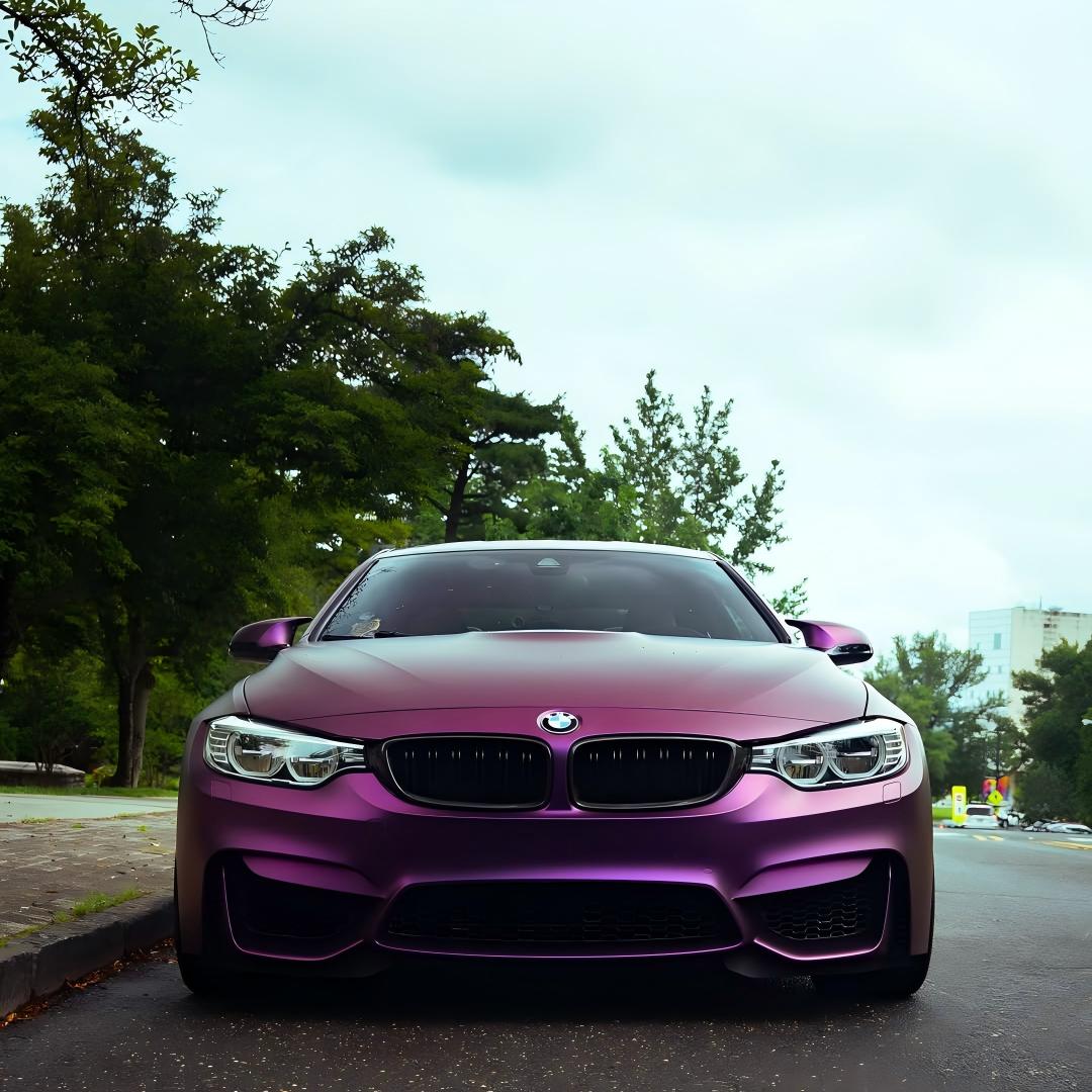 TPU Satin Russian Violet Purple Colored PPF Paint Protection Film product image 6 - Veloro paint protection film