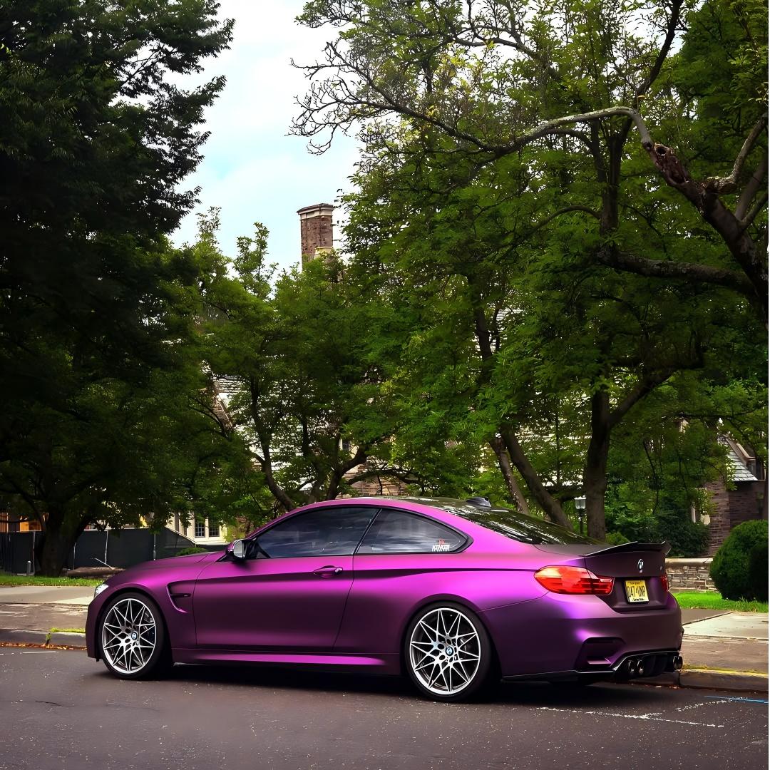 TPU Satin Russian Violet Purple Colored PPF Paint Protection Film product image 12 - Veloro paint protection film