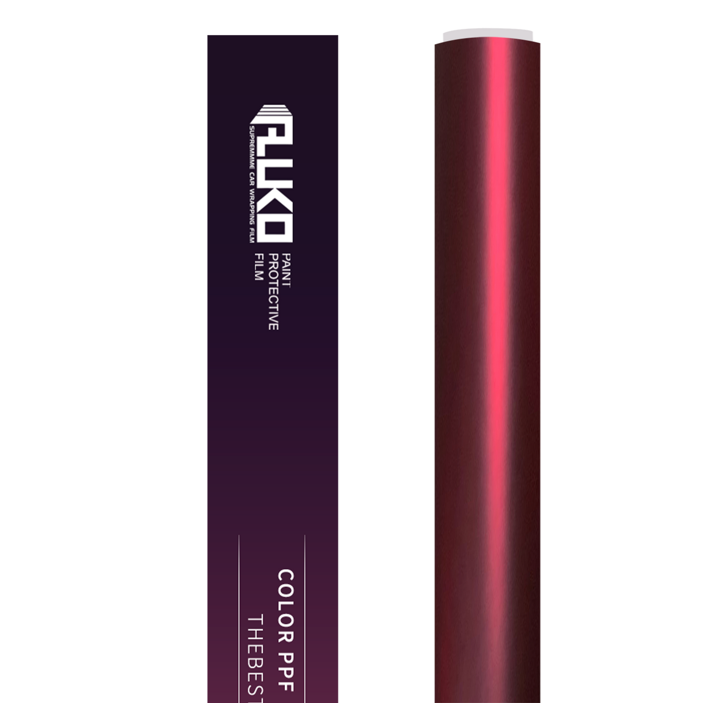 TPU Satin Chrome Romani Red Colored PPF Paint Protection Film product image 2 - Veloro paint protection film