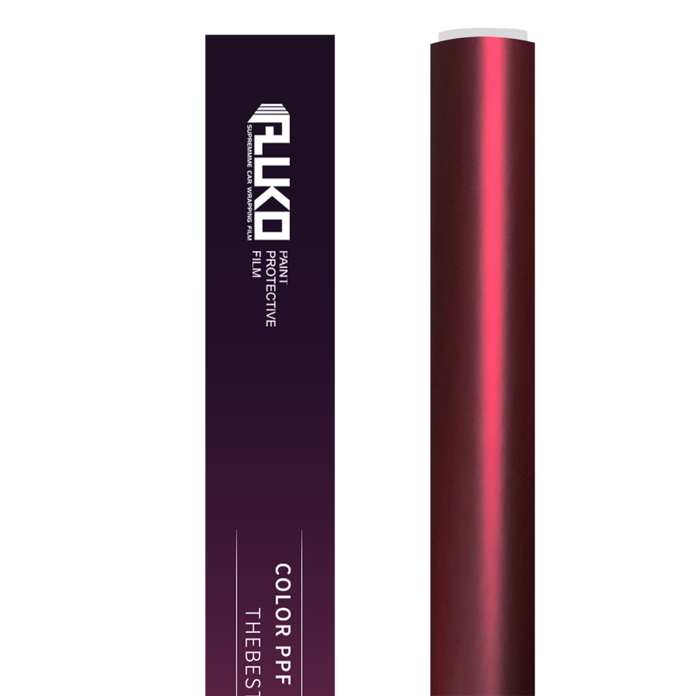 TPU Satin Chrome Romani Red Colored PPF Paint Protection Film product image 2 - Veloro paint protection film