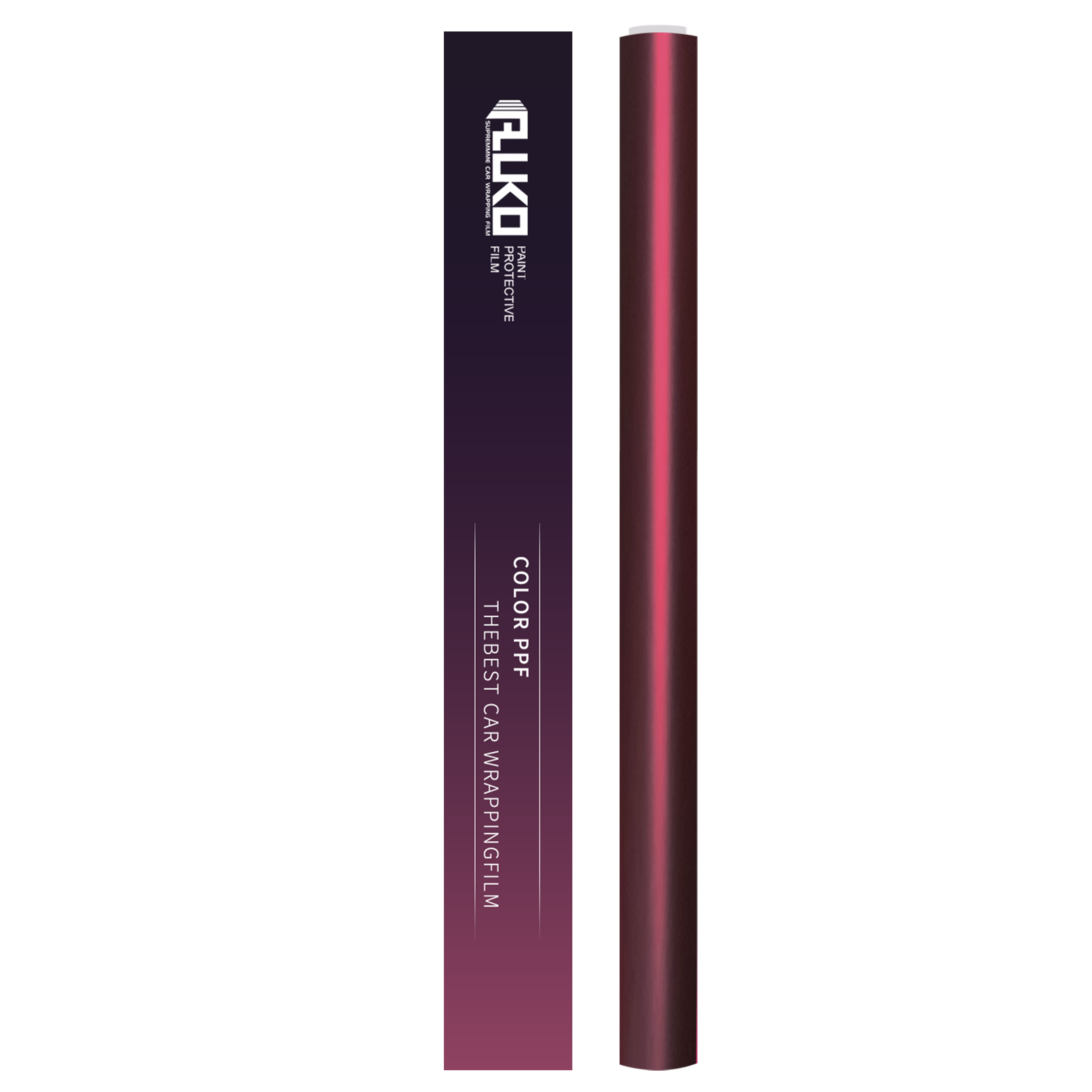 TPU Satin Chrome Romani Red Colored PPF Paint Protection Film product image 3 - Veloro paint protection film