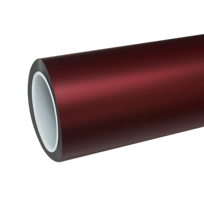 TPU Satin Chrome Romani Red Colored PPF Paint Protection Film